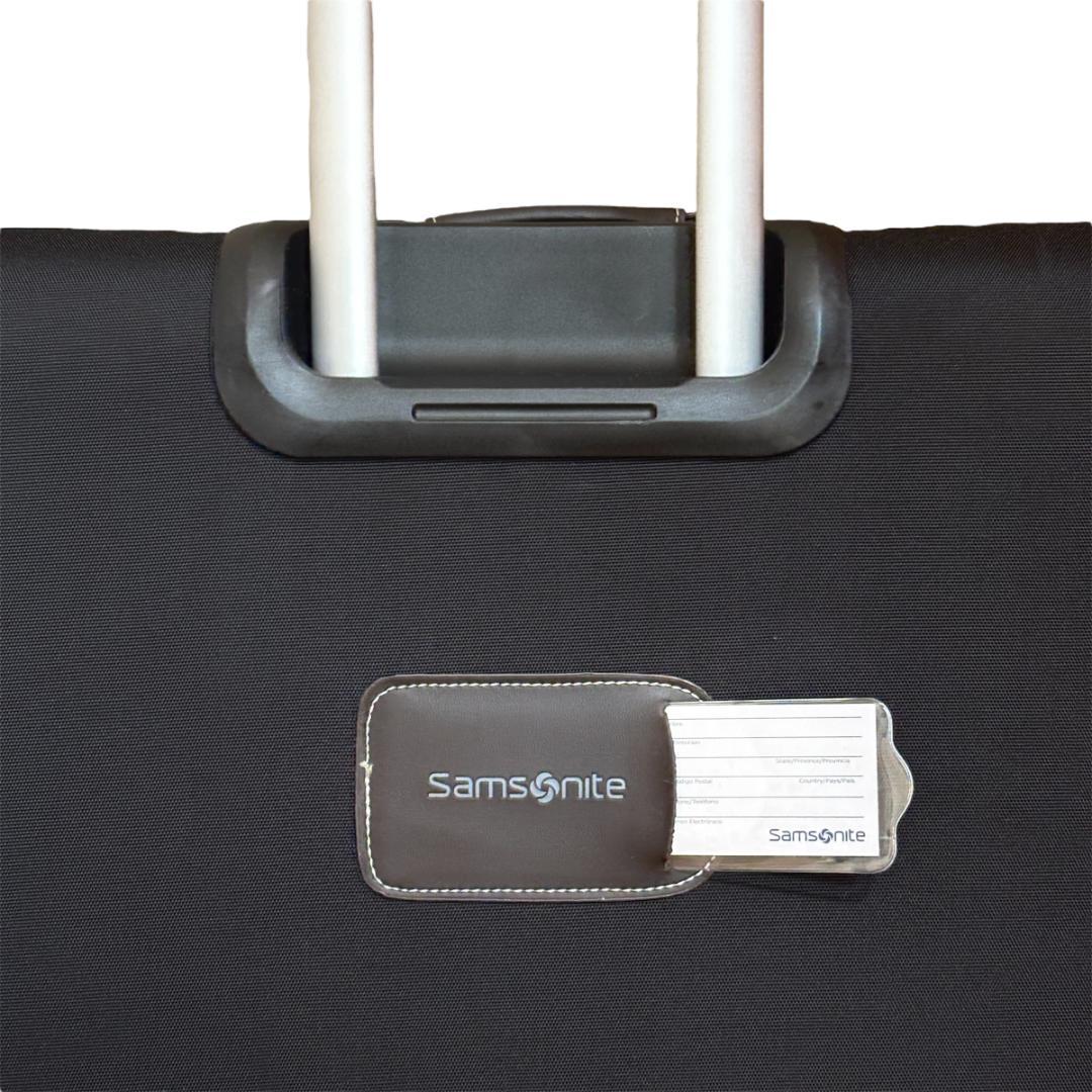 サムソナイト 大型 大容量 スーツケース ソフト 拡張機能付き 黒 ブラック