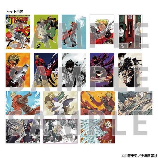 内藤泰弘 カラーポートフォリオ 36枚セット TRIGUN 複製原画