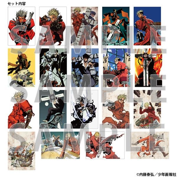 内藤泰弘 カラーポートフォリオ 36枚セット TRIGUN 複製原画