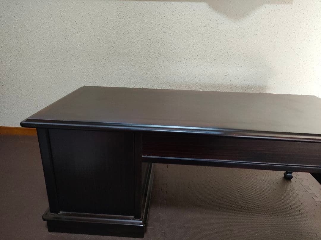 最高峰　唐木文机 ダークブラウン 　アンティーク