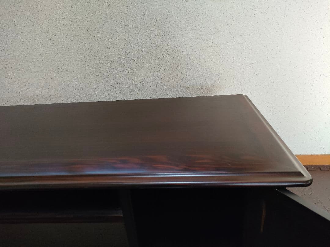 最高峰　唐木文机 ダークブラウン 　アンティーク