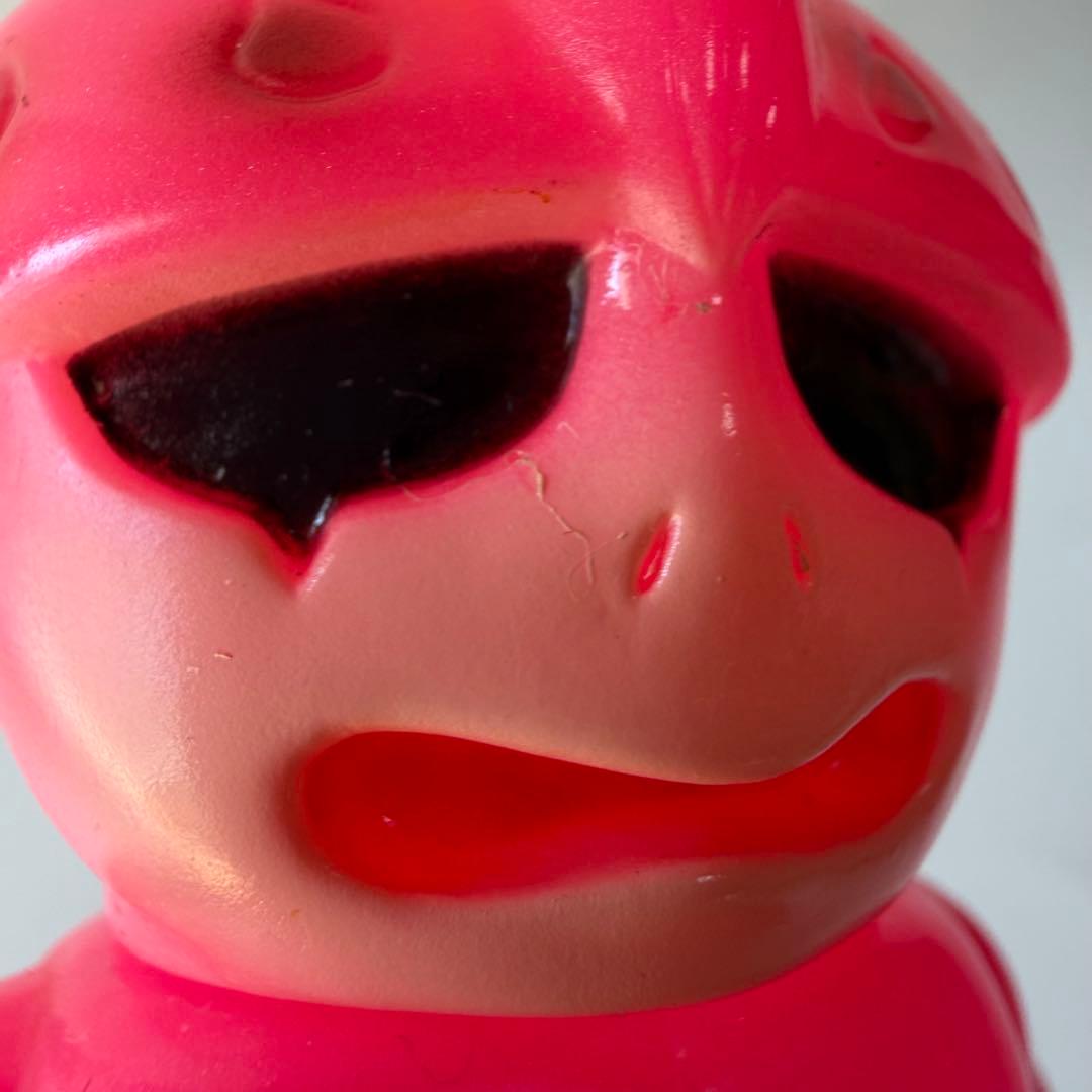 リアルヘッド　ミュータントヘッド　ミニ　ソフビ　フィギュア　ピンク