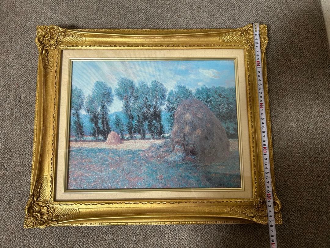 大原美術館　クロードモネ　積みわら　複製画