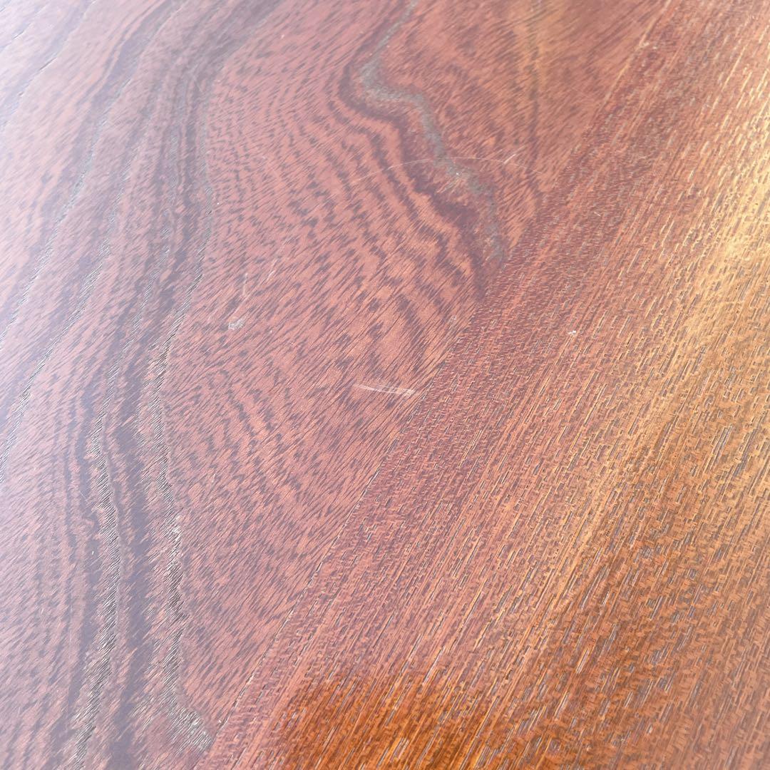 唐木家具 彫刻 花梨家具 木製座卓 ダークブラウン 和室 アンティーク①