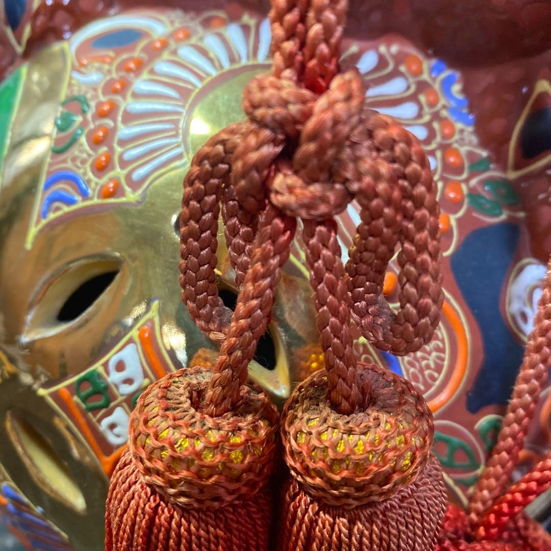 九谷焼　大吉作　唐獅子置物