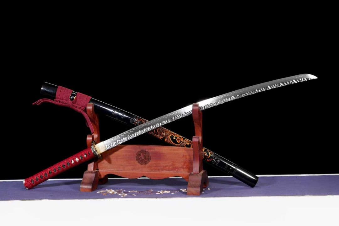 【石紋竜武士】 古兵器 刀装具 日本刀　模造刀 居合刀 武士道 鑑賞用 美術刀