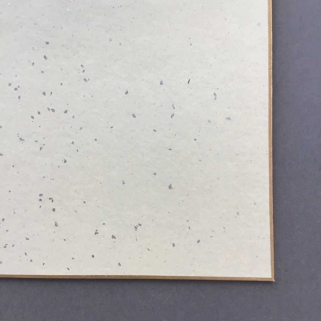 色紙　「梅の香りをそでにうつして…」昭雲作 畳紙　配送用袋　S1029SS