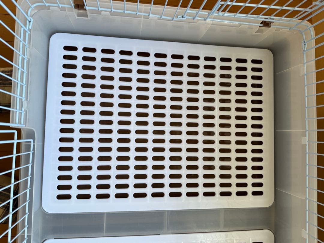 マルカン　うさぎカンタンお掃除ケージ ワイドB キャスター付き　ブラウン