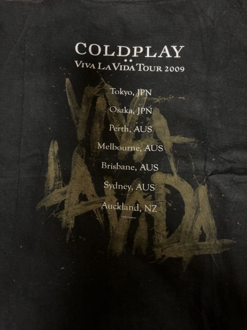 COLDPLAY Viva La Vida Tour Tシャツ X-LARGE