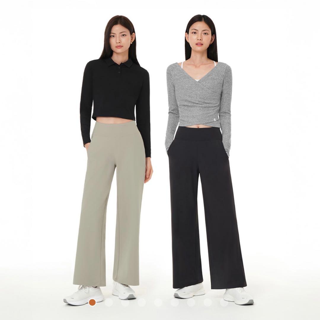 アンダル　andar エアウォーム起毛マキシワイドレギンス（ショート）