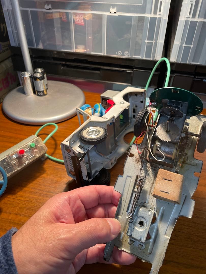 大特価！純正箱（レプリカ箱も付属）付きバンダイハンドルリモコンパトジープ