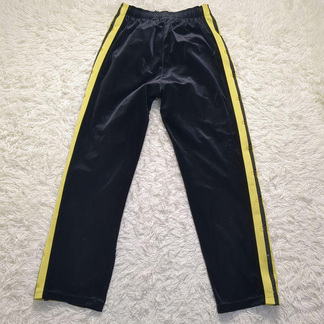 【美品✨adidas✨L】ベロア ジャージ トラックスーツ セットアップ 黒