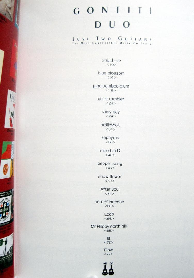 GONTITI DUO～Just Two Guitars～ギター完全コピー譜美品