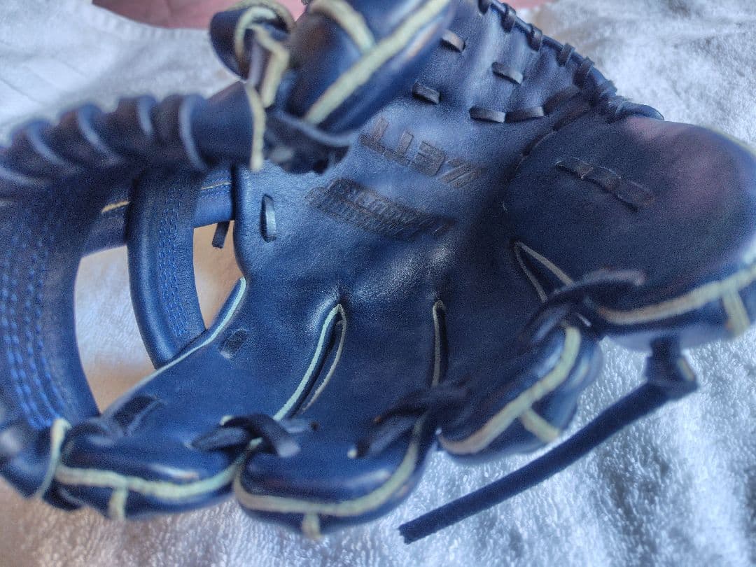 ZETT 左投げ用グローブ ソフトボール　ネイビー