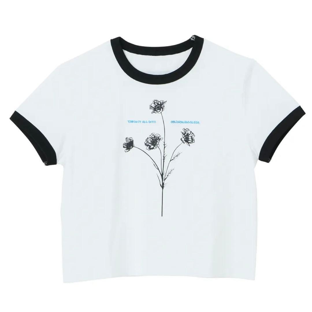 LiSA ROY フラワープリントミニTシャツ