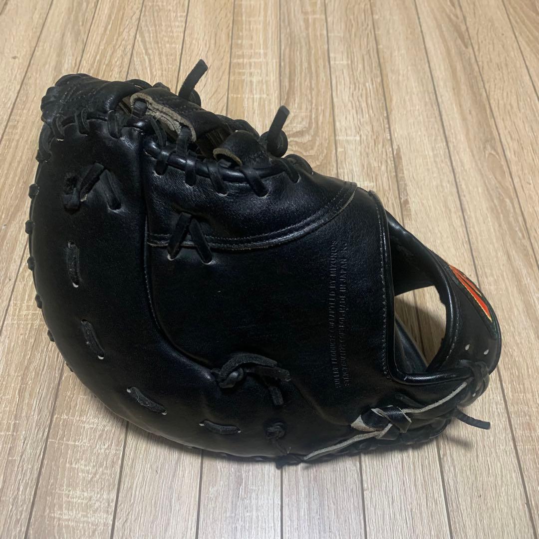 ミズノ ビューリーグ ファーストミット　軟式用　赤ビュー　ビックM 右投げ用