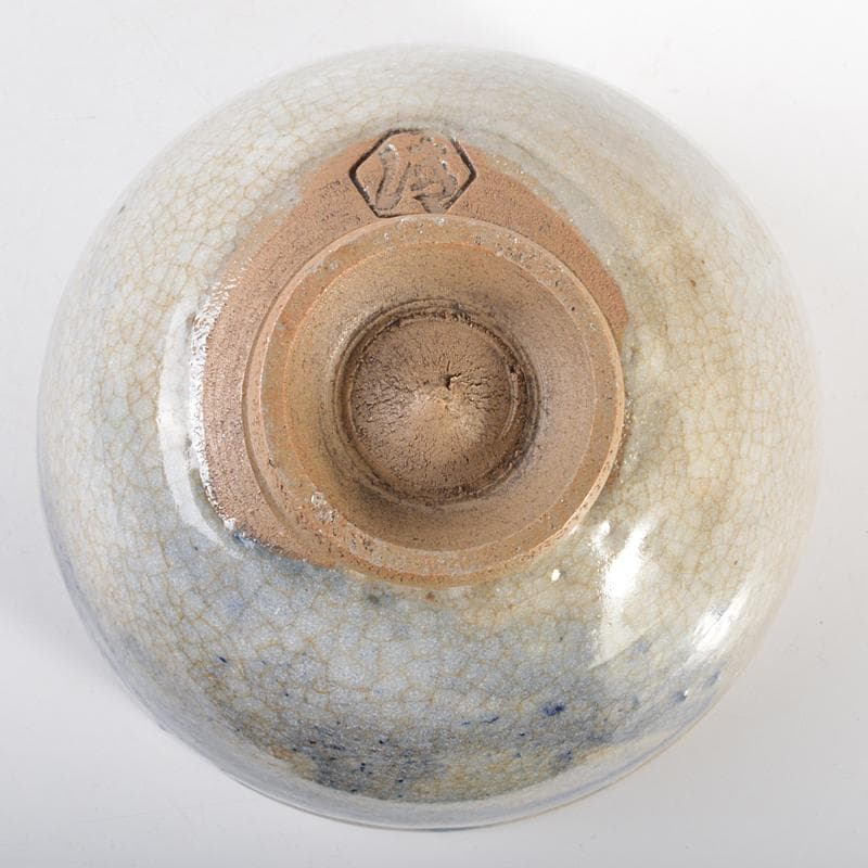 茶道具　京焼　清水六兵衛造　山水文　茶碗　共箱　D　R6713