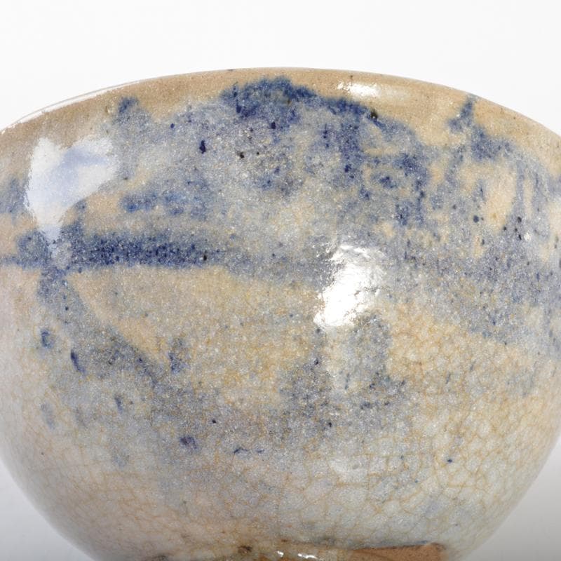 茶道具　京焼　清水六兵衛造　山水文　茶碗　共箱　D　R6713