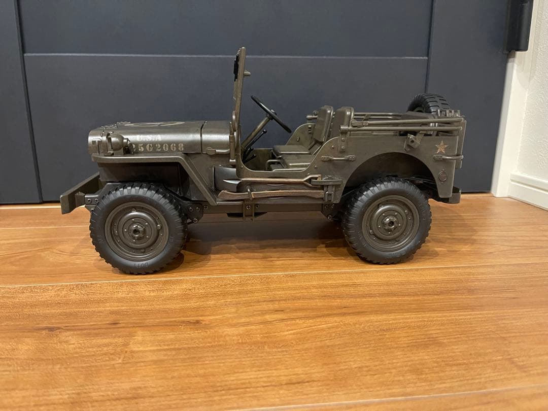 限界値下げウィリスジープ1/10ラジコンc8815ミリタリーウェザリングカスタム