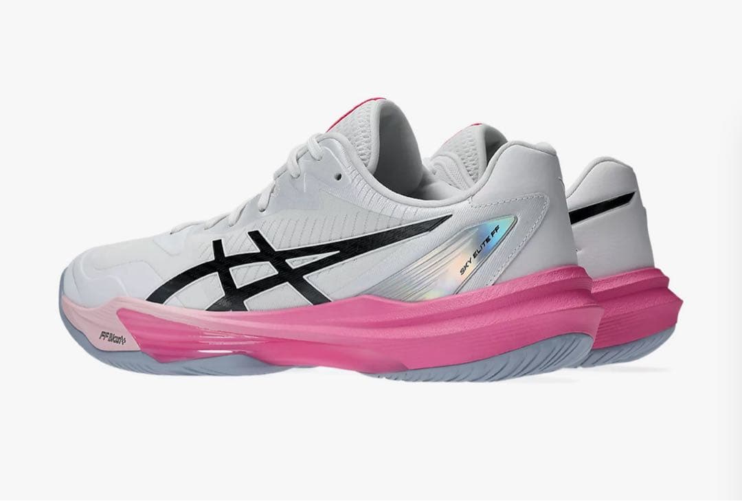 asicsスカイエリートff3 ホワイト/ドラゴンフルーツ　ピンク　26.5cm