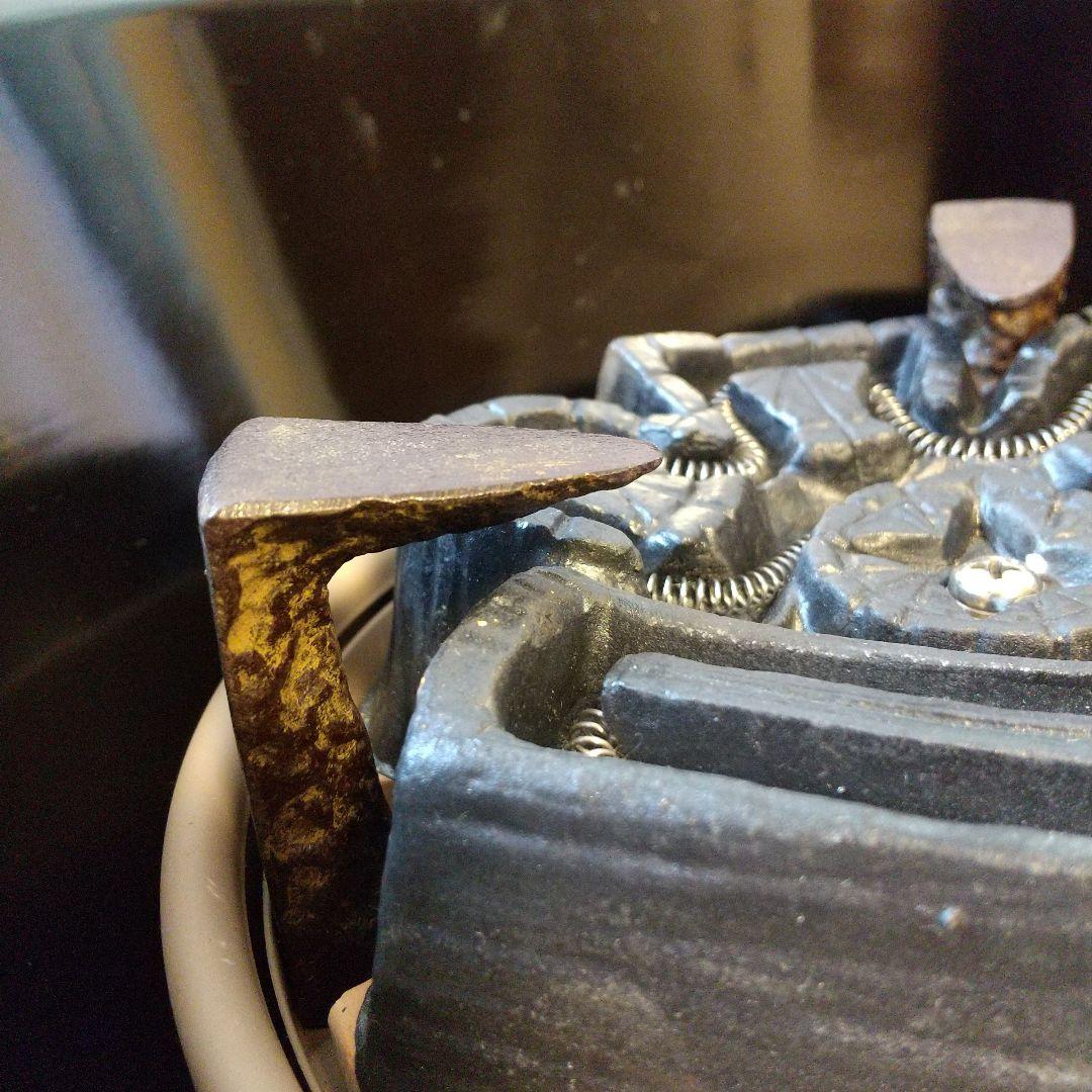 茶道具 風炉型電熱器 F406 真塗（紅鉢型）B 野々田株式会社