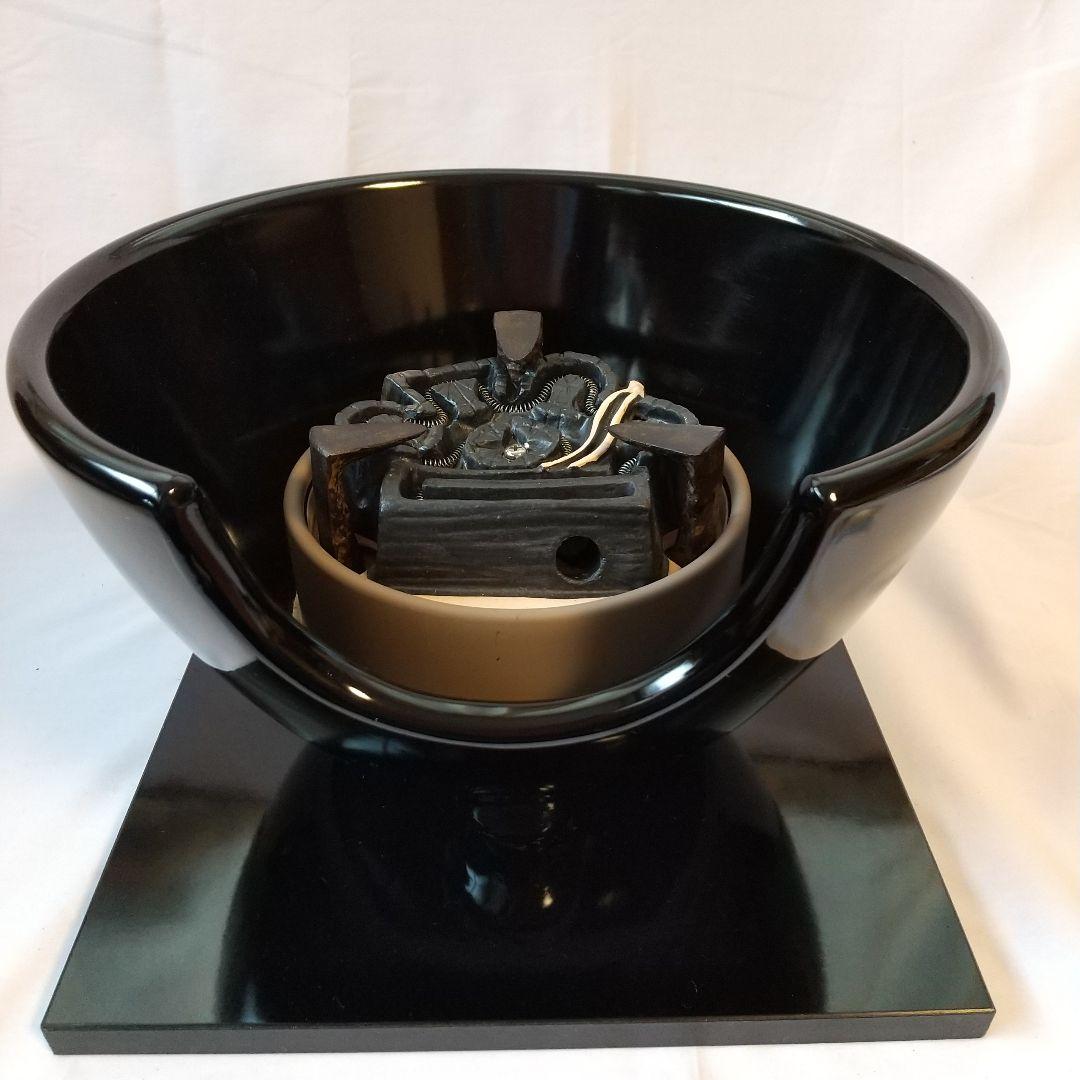 茶道具 風炉型電熱器 F406 真塗（紅鉢型）B 野々田株式会社