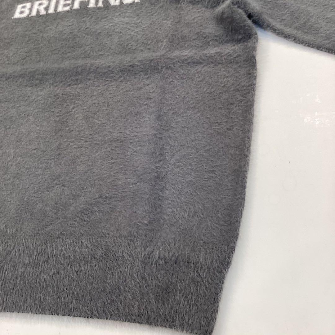 新品　BRIEFING SHAGGY LOGO TURTLENECK KNIT