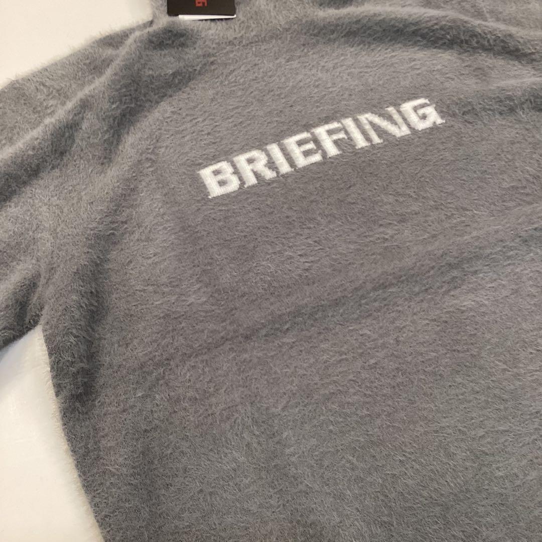 新品　BRIEFING SHAGGY LOGO TURTLENECK KNIT