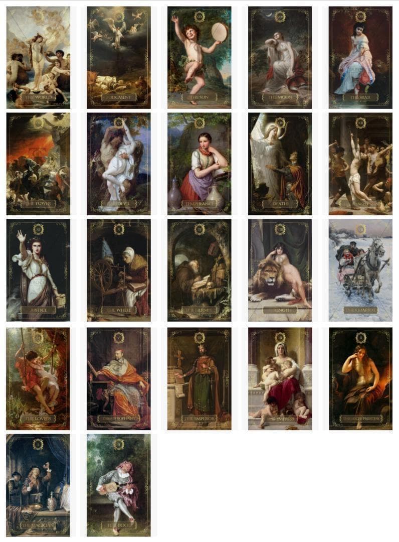 【正規品】神々しい美麗デッキ✨美しい絵画のタロット／リバイバルアート 1st