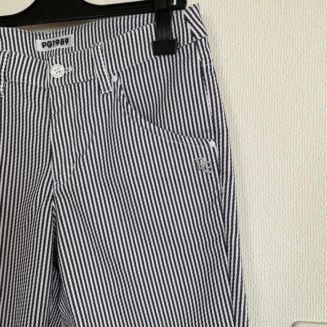 美品☆2022SSパーリーゲイツ　ルチアンカルゼストレッチパンツ　ロンスト柄