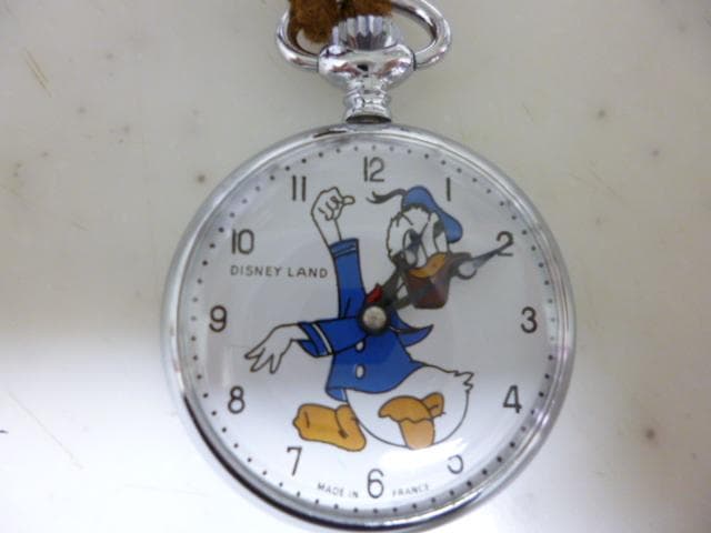 Disney フランス製 ★ O.J.PERRIN 懐中時計 ドナルドダック