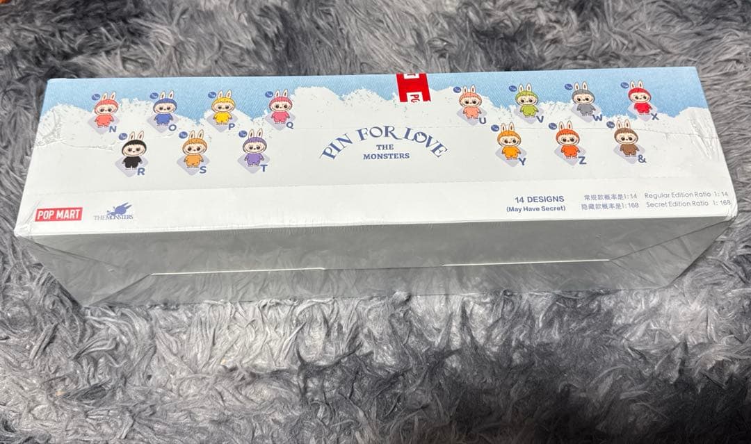 ラブブ LABUBU PIN FOR LOVE イニシャルアルファベット N〜Z