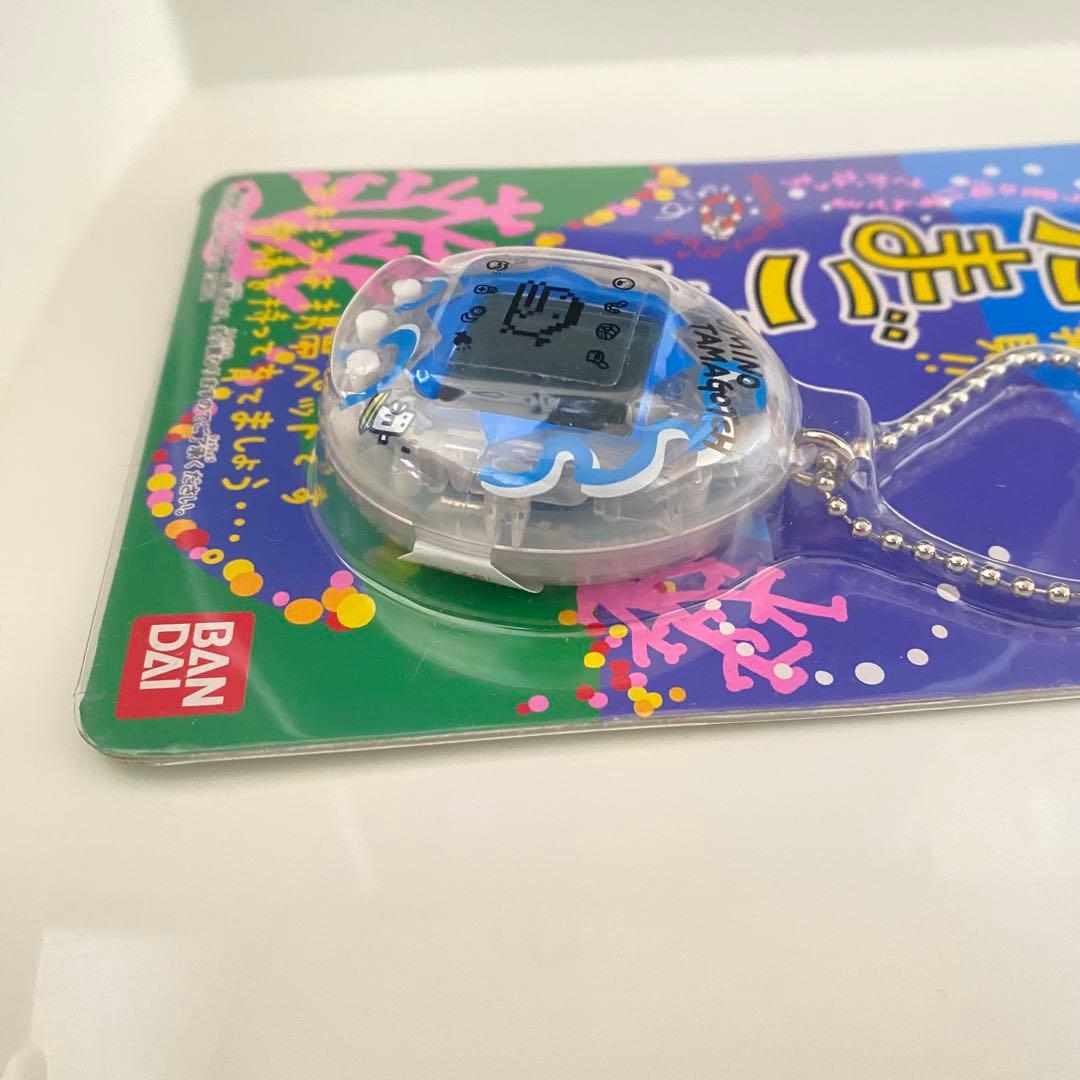 海で発見!!たまごっち スケルトン クリア 透明ブルー