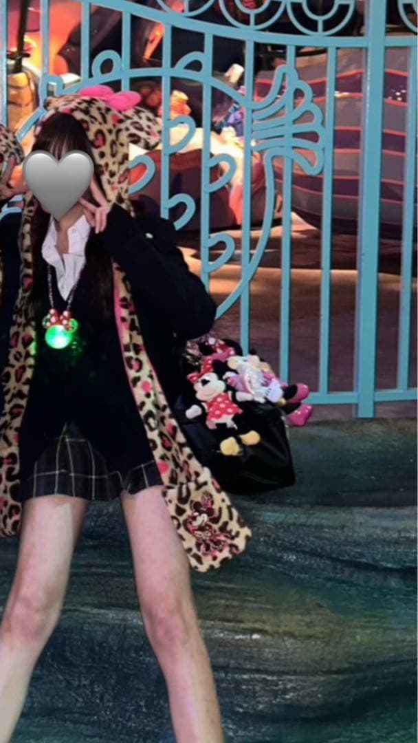 ヒョウ柄 マフラー ディズニー