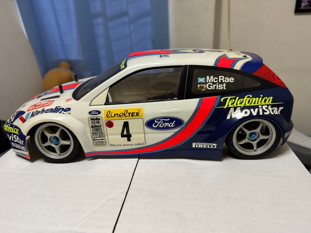 【塗装済未走行】タミヤ　1/10電動RCボディ　フォード・フォーカスWRC 2枚