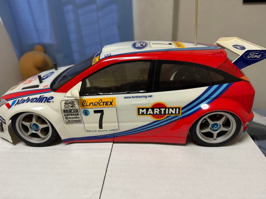 【塗装済未走行】タミヤ　1/10電動RCボディ　フォード・フォーカスWRC 2枚
