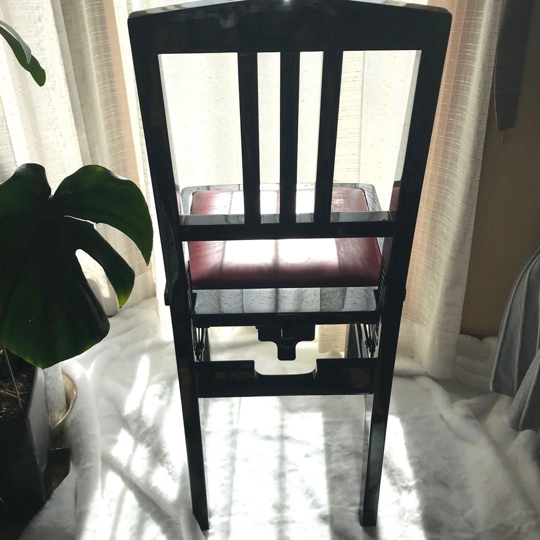 美品✨ピアノ椅子 座面高さ調整可 座面クッション入り