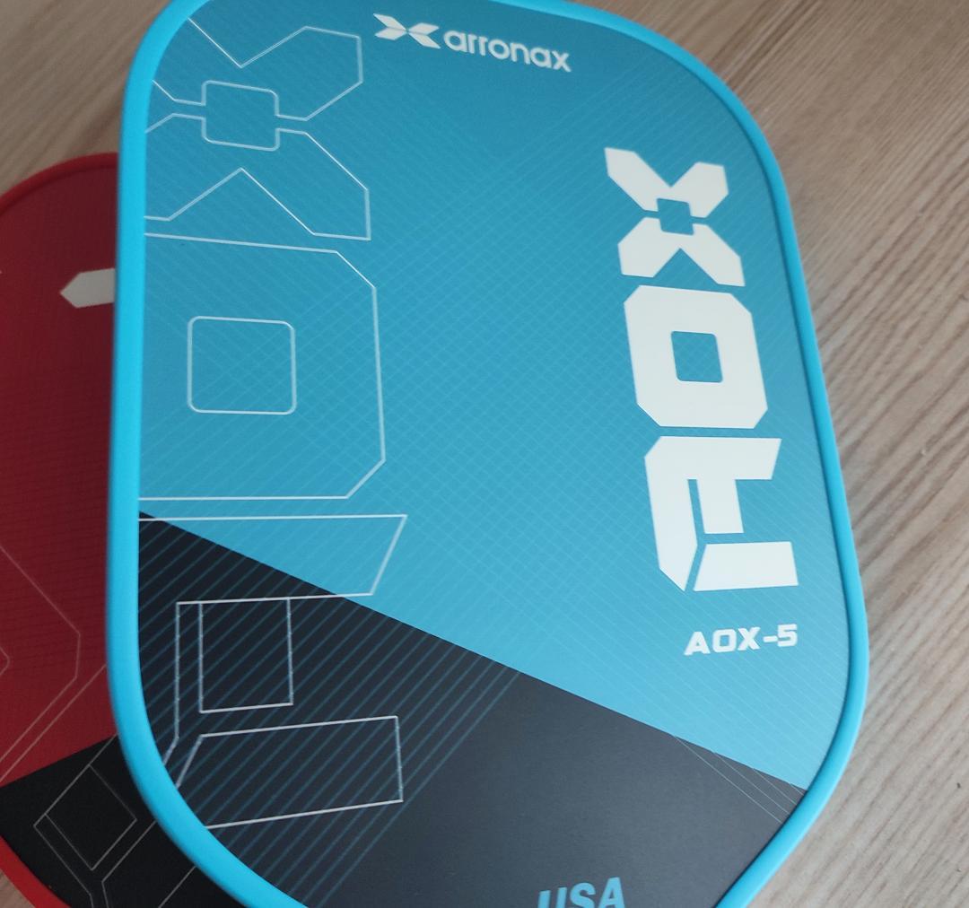 ピックルボール パドル セット ARRONAX カーボン加工の摩擦面 青 赤 2