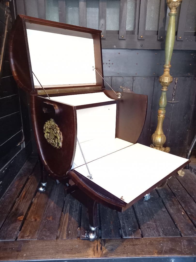 レア　ヴィンテージ　バー　ドリンク　キャリー　オープン　キャビネット　ボックス