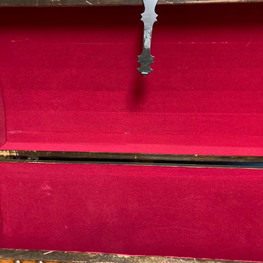 『アンティーク風レザー収納箱』