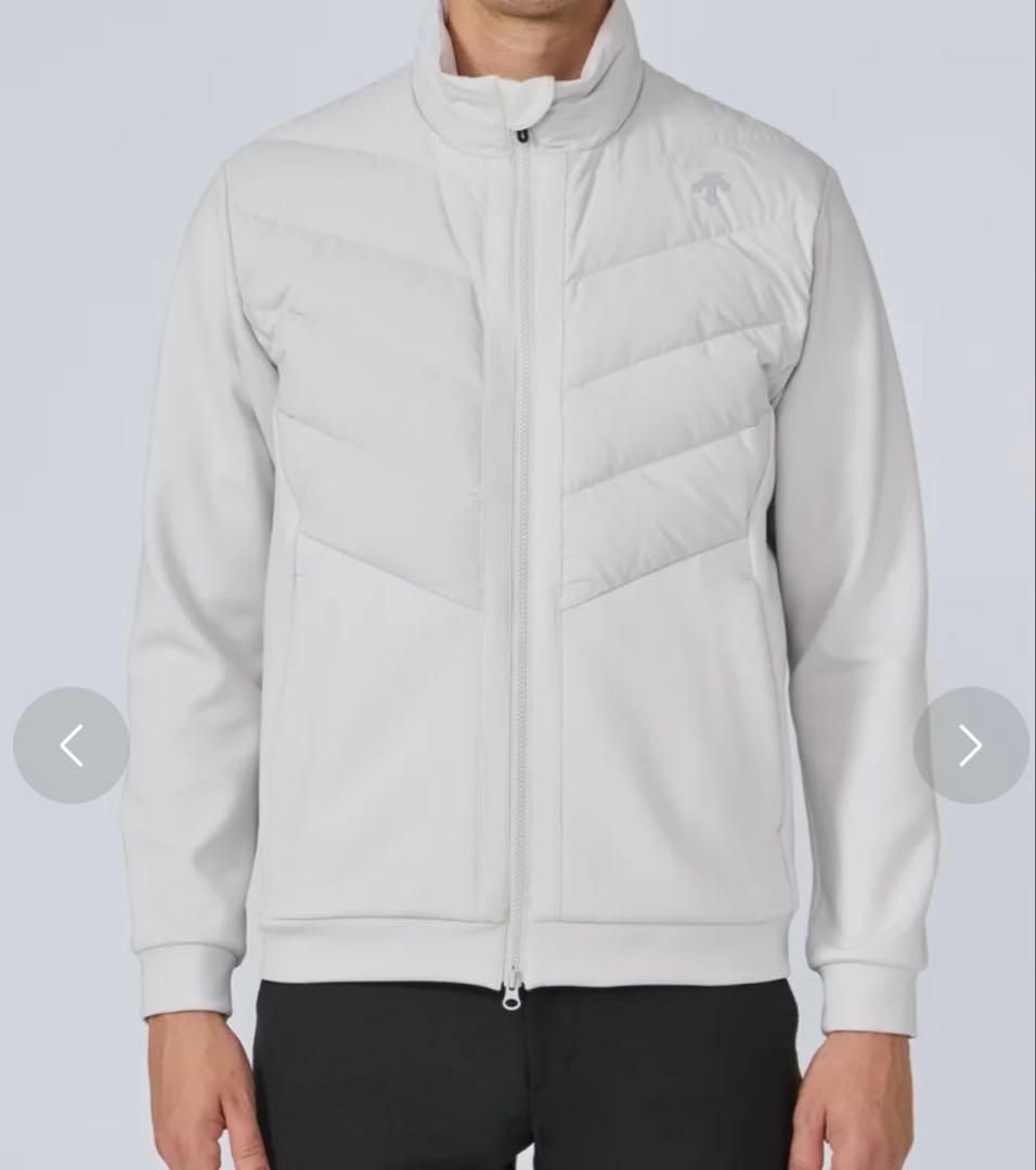 デサントゴルフ　防風ハイブリッドダウンジャケット　　グレー