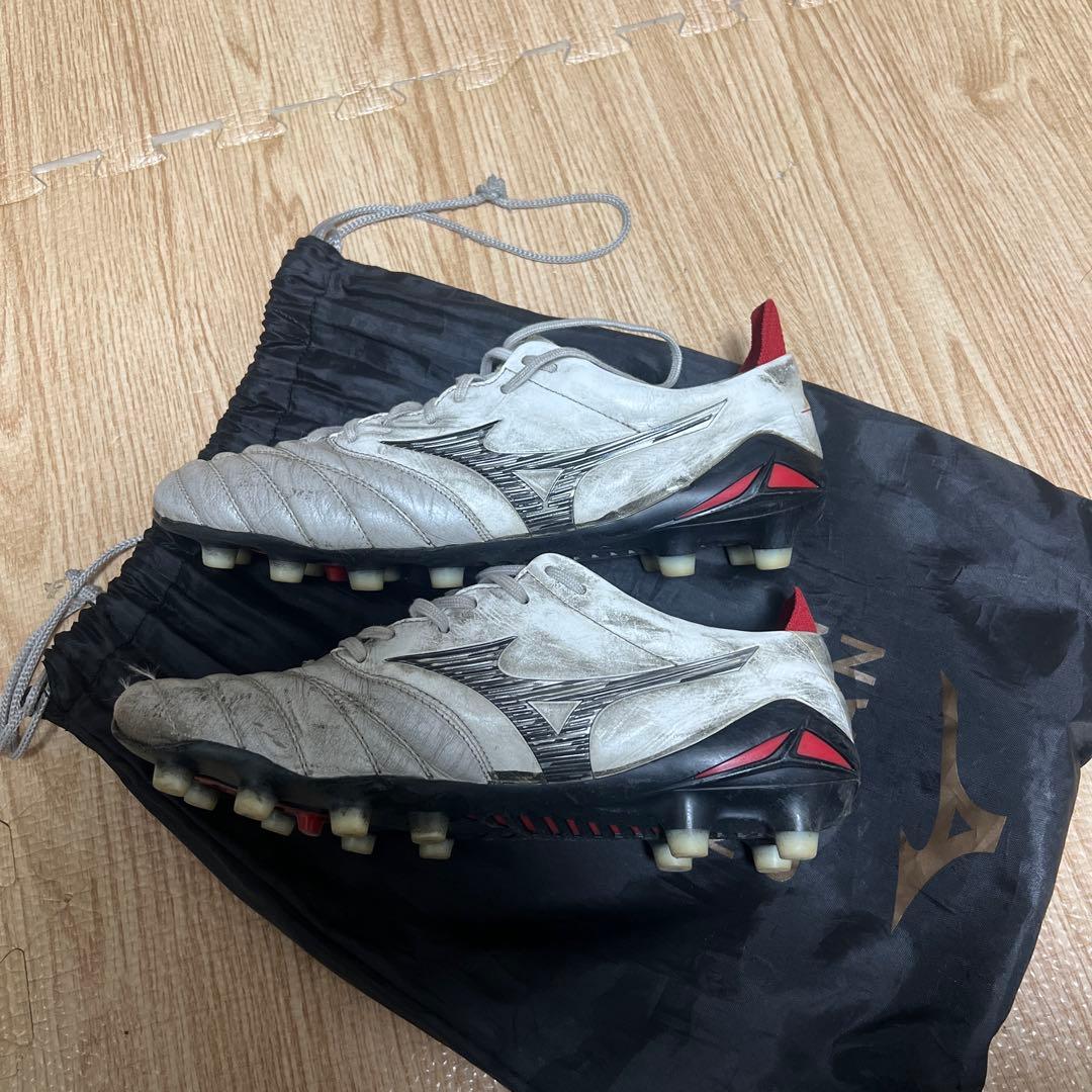 MIZUNO ネオ4スパイクシューズ ホワイト/レッド 日本製25.5