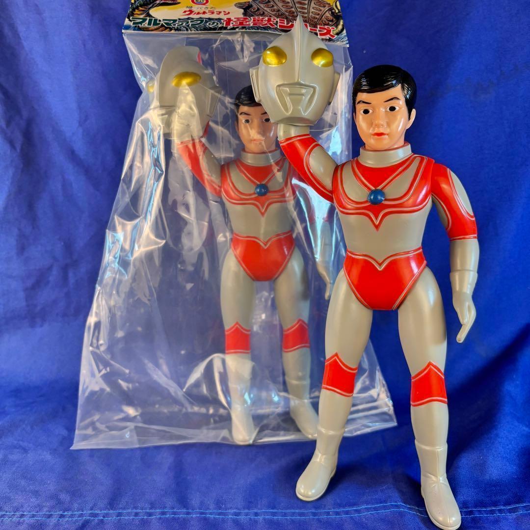 帰ってきたウルトラマン 【ブルマァク 】マスク取れ 大　昭和レトロカラー未開封品