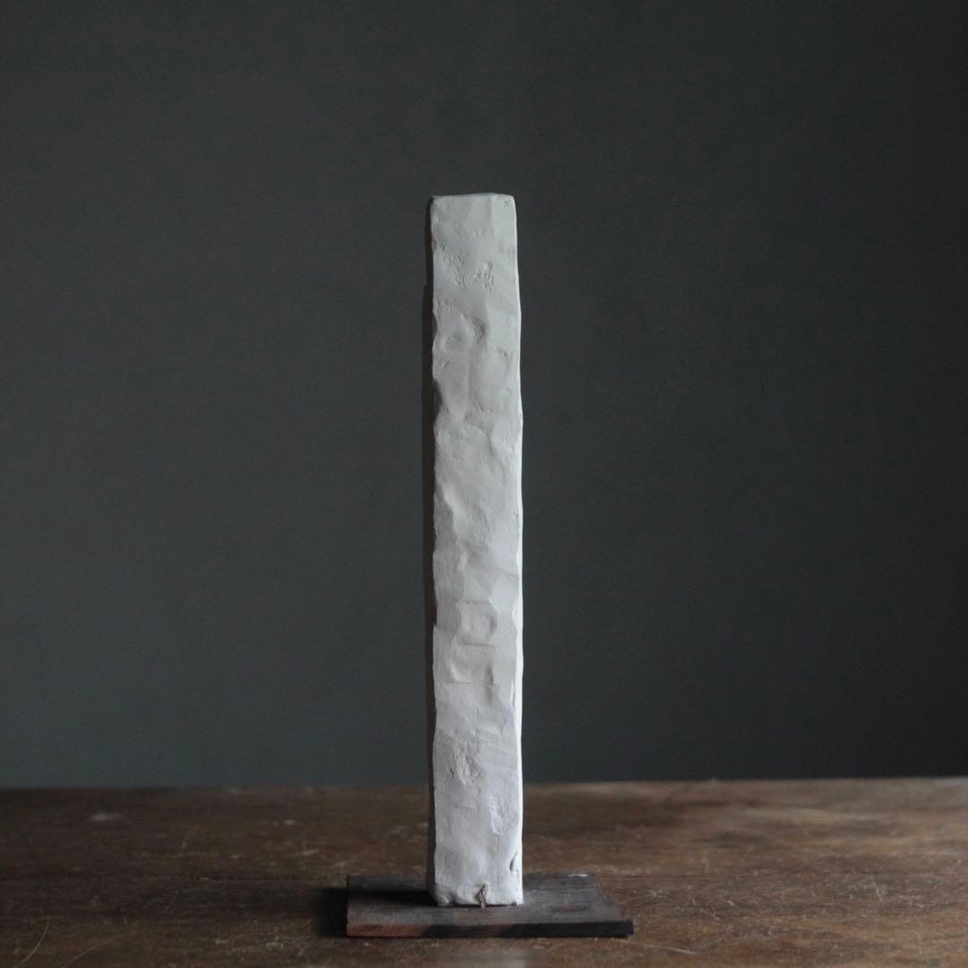 石塑粘土 立体作品 「高い塔の家 No.5」現代美術 art sculpture