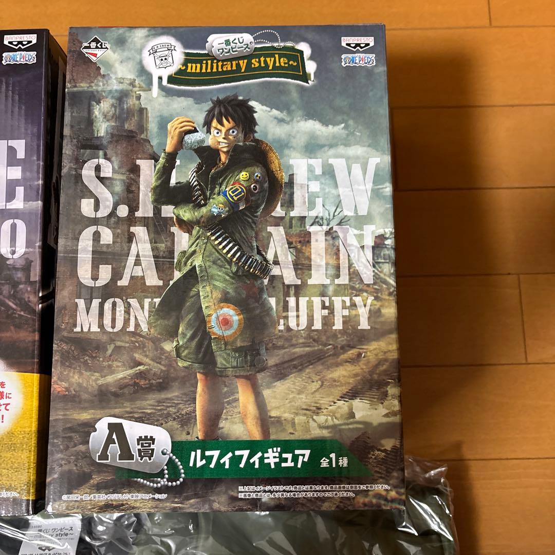 激レアワンピース一番くじルフィジャン&ミリタリー スタイルルフィ、ゾロフィギュア