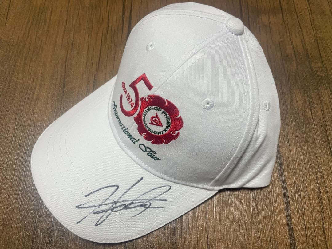 松山英樹プロサイン入り50周年記念ダンロップフェニックス限定キャップ