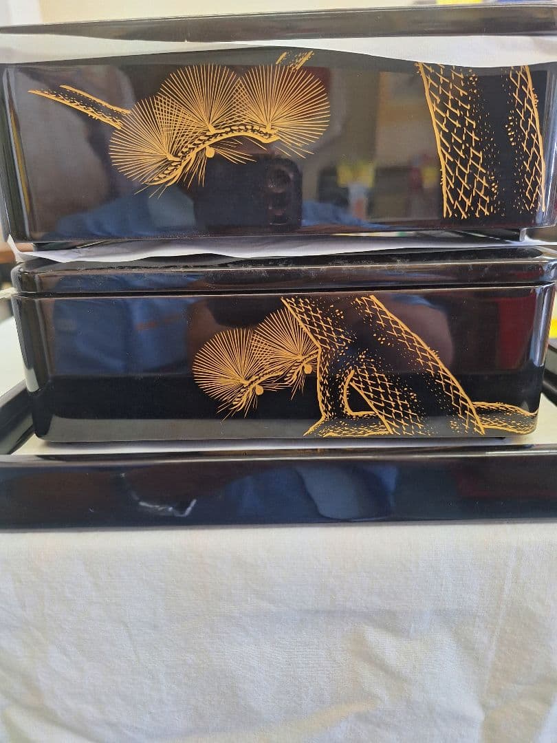 新品！河和田(越前)塗り二ッ重ね御重