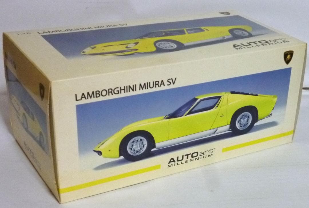 オートアート 1/18 ランボルギーニ ミウラ SV イエロー