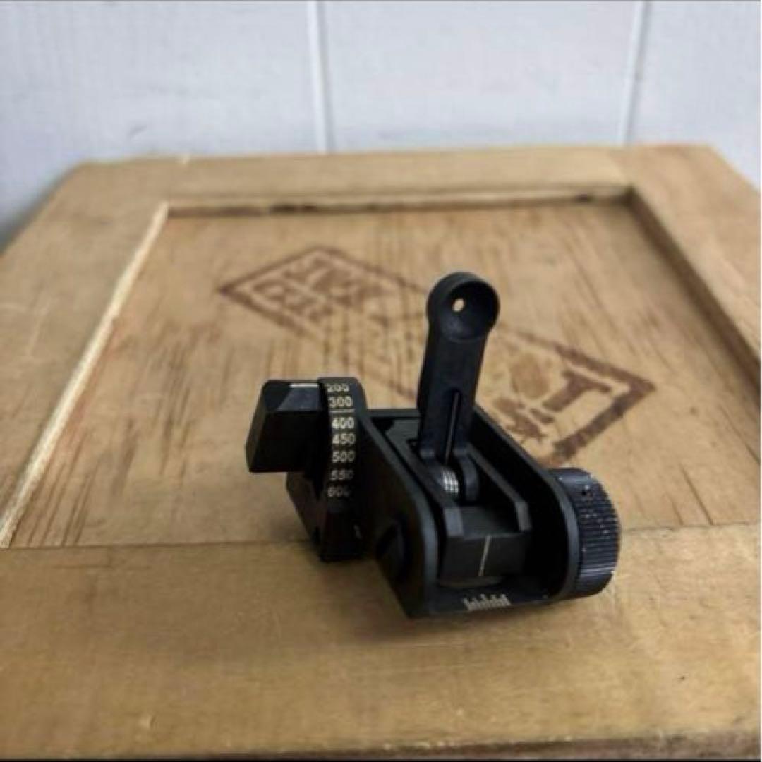 米軍　実物　MATECH BUIS 600M M4 M16バックアップリアサイト