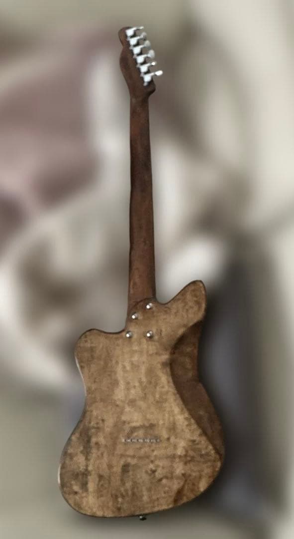 (中古) エレキギター　ブラウンウッドカラー　本体のみ